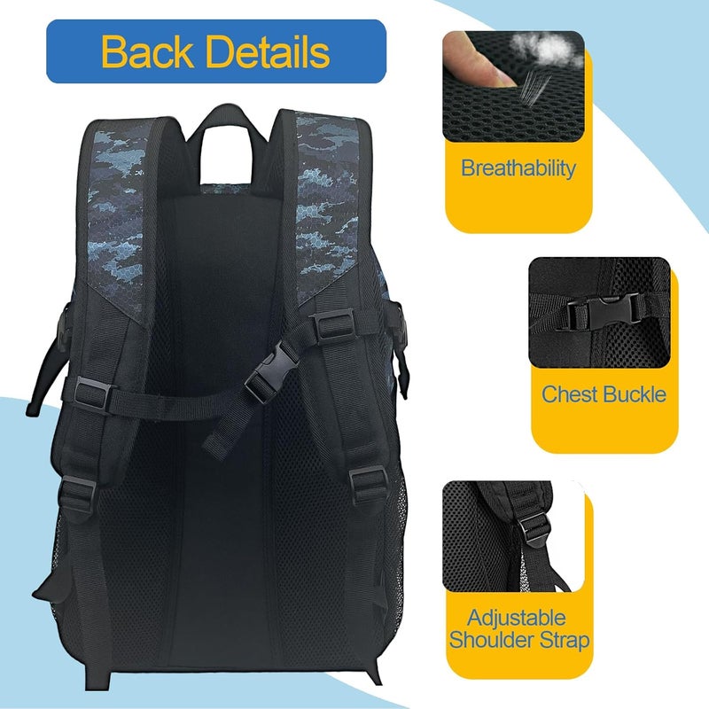 DAFISKY Basketball Backpack with Ball Compartment – Large Basketball Bag with Shoes compartment Sports Equipment Bag for Soccer Ball,Volleyball,Gym,Outdoor,Travel - Image 5